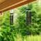 Glitzhome® 38" Matte Black Metal Black Windchime